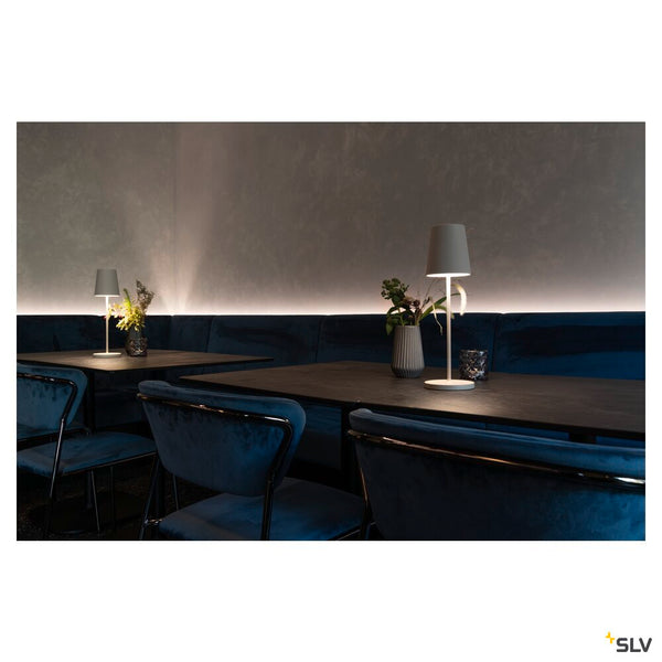 SLV VINOLINA TWO, table lamp, battery-powered, IP65, 2200/2700/3000 K, TOUCH, white 1007692