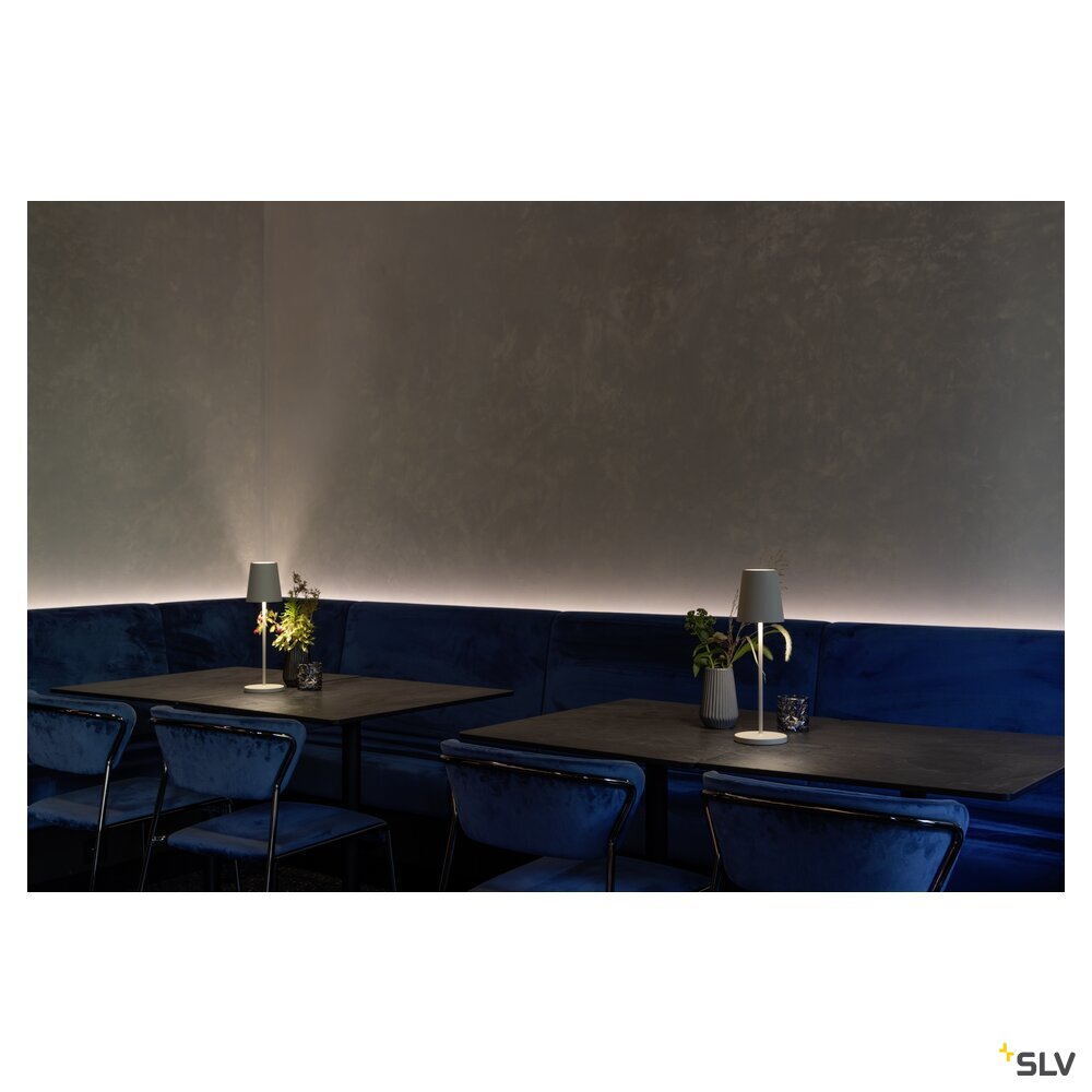 SLV VINOLINA TWO, table lamp, battery-powered, IP65, 2200/2700/3000 K, TOUCH, white 1007692