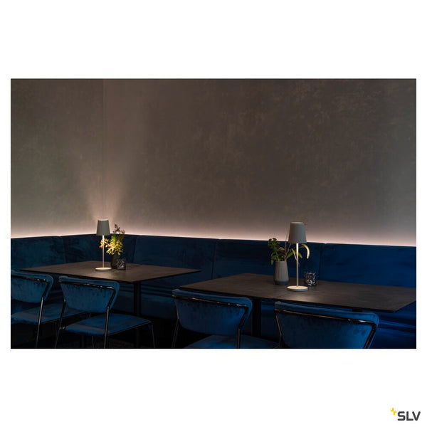 SLV VINOLINA TWO, table lamp, battery-powered, IP65, 2200/2700/3000 K, TOUCH, white 1007692