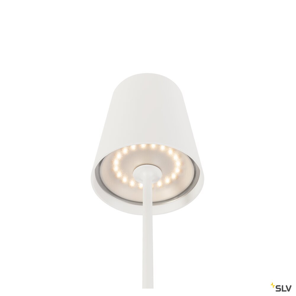 SLV VINOLINA TWO, table lamp, battery-powered, IP65, 2200/2700/3000 K, TOUCH, white 1007692