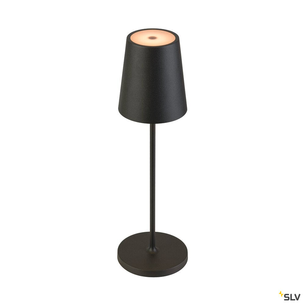 SLV VINOLINA TWO, table lamp, battery-powered, IP65, 2200/2700/3000 K, TOUCH, black 1007693