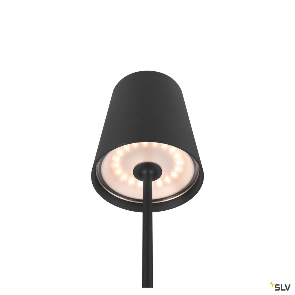 SLV VINOLINA TWO, table lamp, battery-powered, IP65, 2200/2700/3000 K, TOUCH, black 1007693