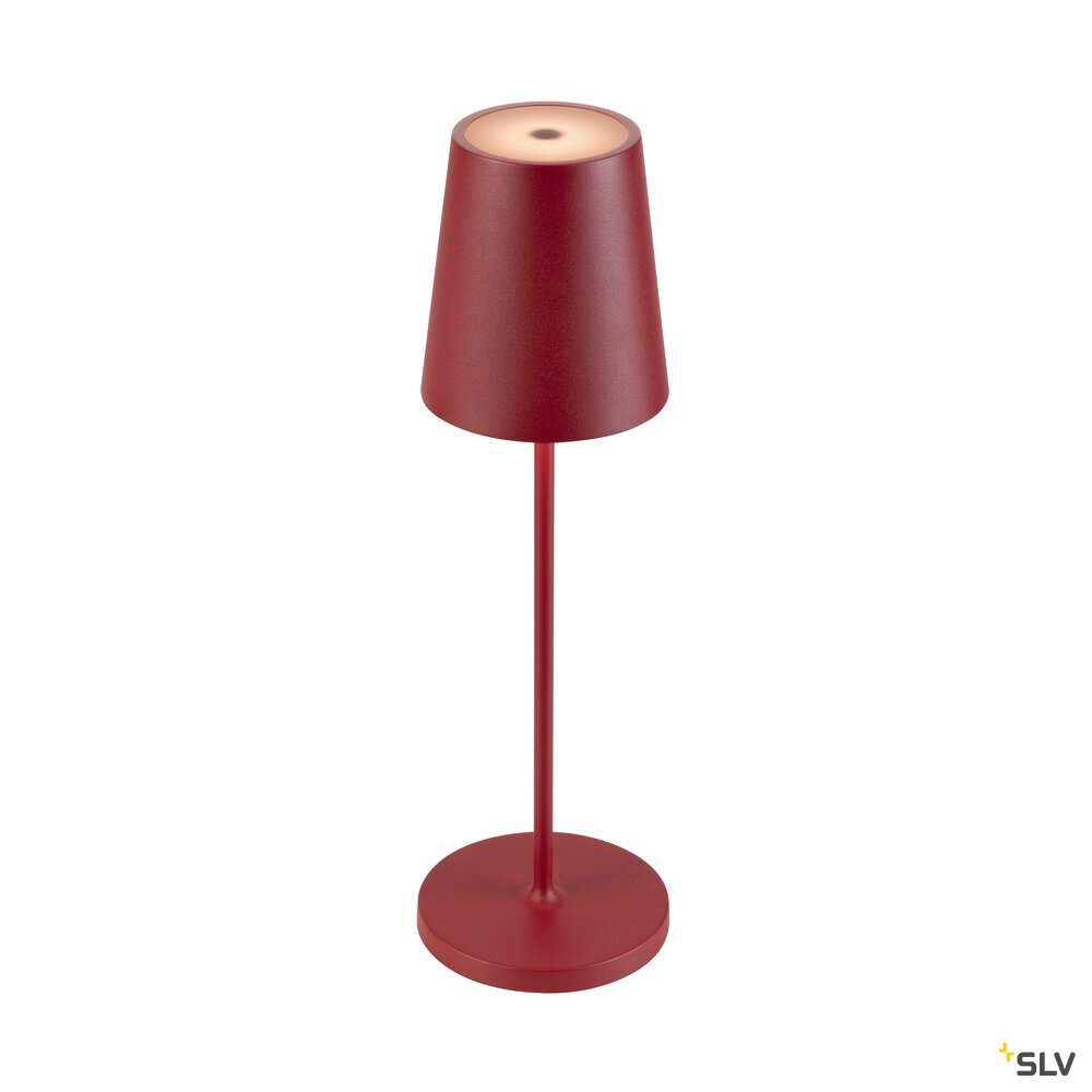 SLV VINOLINA TWO, table lamp, battery-powered, IP65, 2200/2700/3000 K, TOUCH, red 1007694