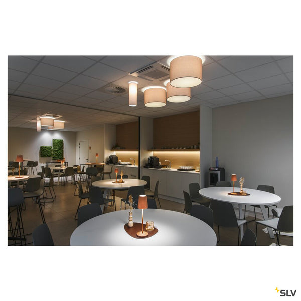 SLV VINOLINA TWO, table lamp, battery-powered, IP65, 2200/2700/3000 K, TOUCH, rust 1007695