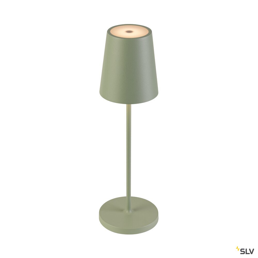 SLV VINOLINA TWO, table lamp, battery-powered, IP65, 2200/2700/3000 K, TOUCH, green 1007696