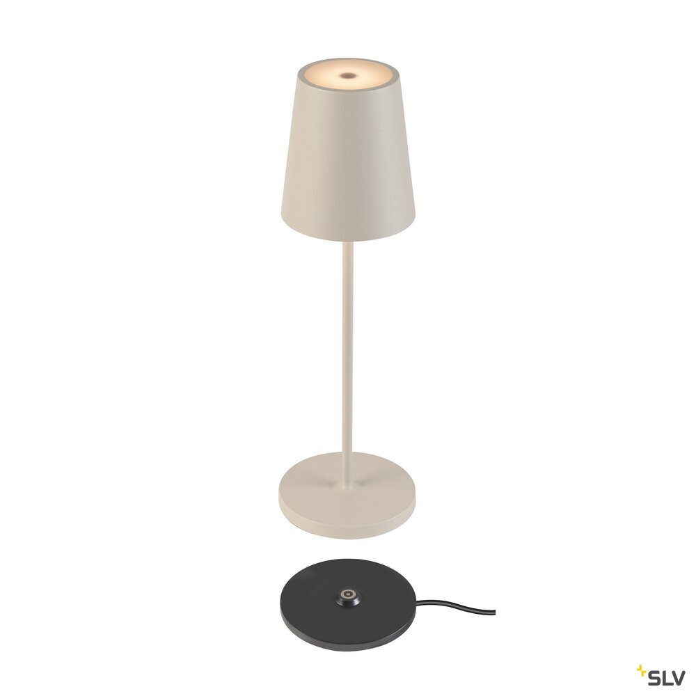 SLV VINOLINA TWO, table lamp, battery-powered, IP65, 2200/2700/3000 K, TOUCH, beige 1007697