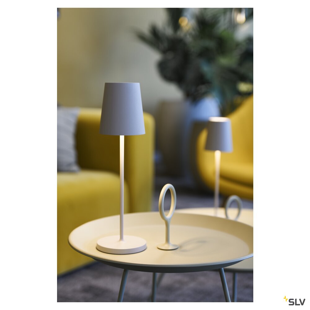 SLV VINOLINA TWO, table lamp, battery-powered, IP65, 2200/2700/3000 K, TOUCH, beige 1007697