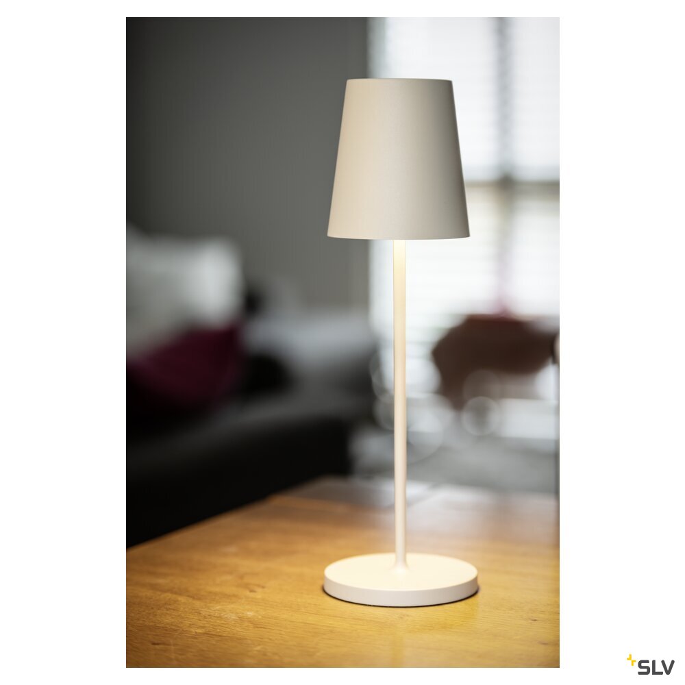SLV VINOLINA TWO, table lamp, battery-powered, IP65, 2200/2700/3000 K, TOUCH, beige 1007697