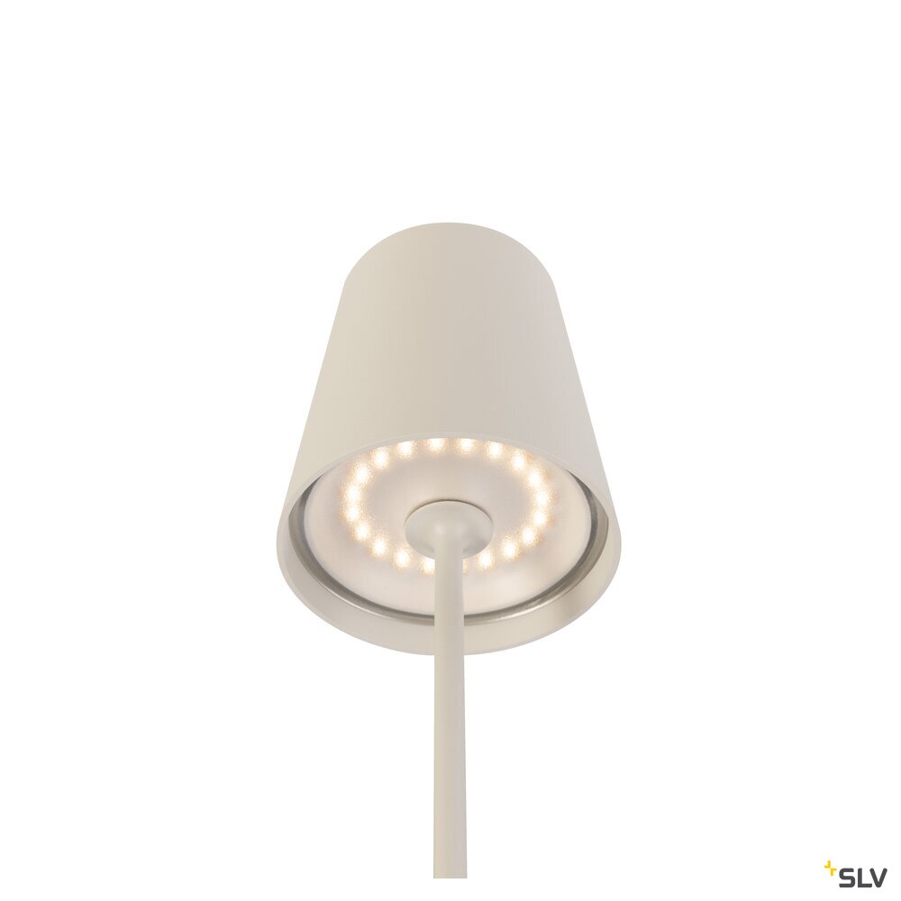 SLV VINOLINA TWO, table lamp, battery-powered, IP65, 2200/2700/3000 K, TOUCH, beige 1007697