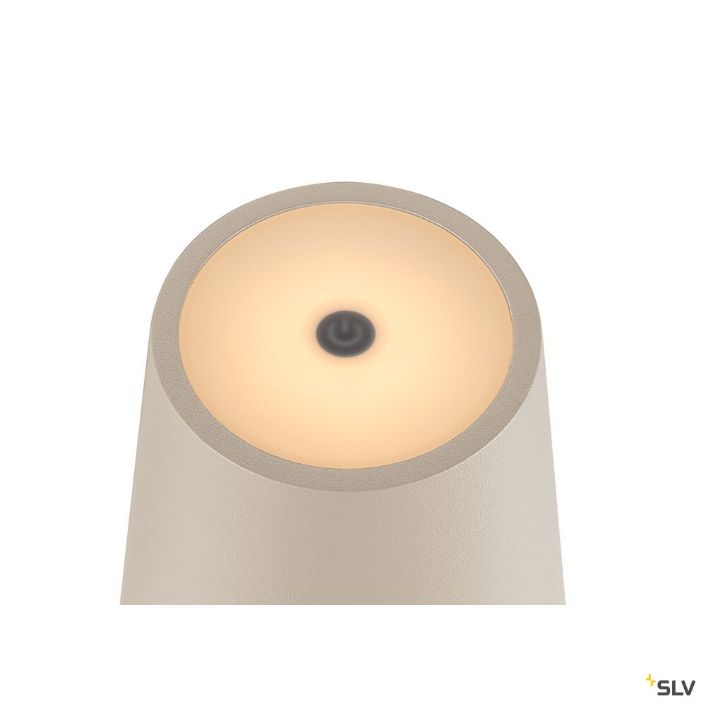 SLV VINOLINA TWO, table lamp, battery-powered, IP65, 2200/2700/3000 K, TOUCH, beige 1007697