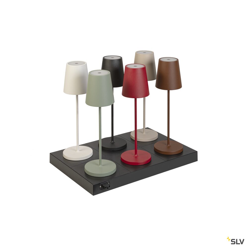 SLV VINOLINA TWO, charging base, max. 6 lights, black 1007698