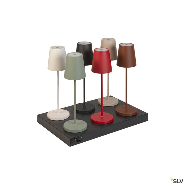 SLV VINOLINA TWO, table lamp, battery-powered, IP65, 2200/2700/3000 K, TOUCH, green 1007696