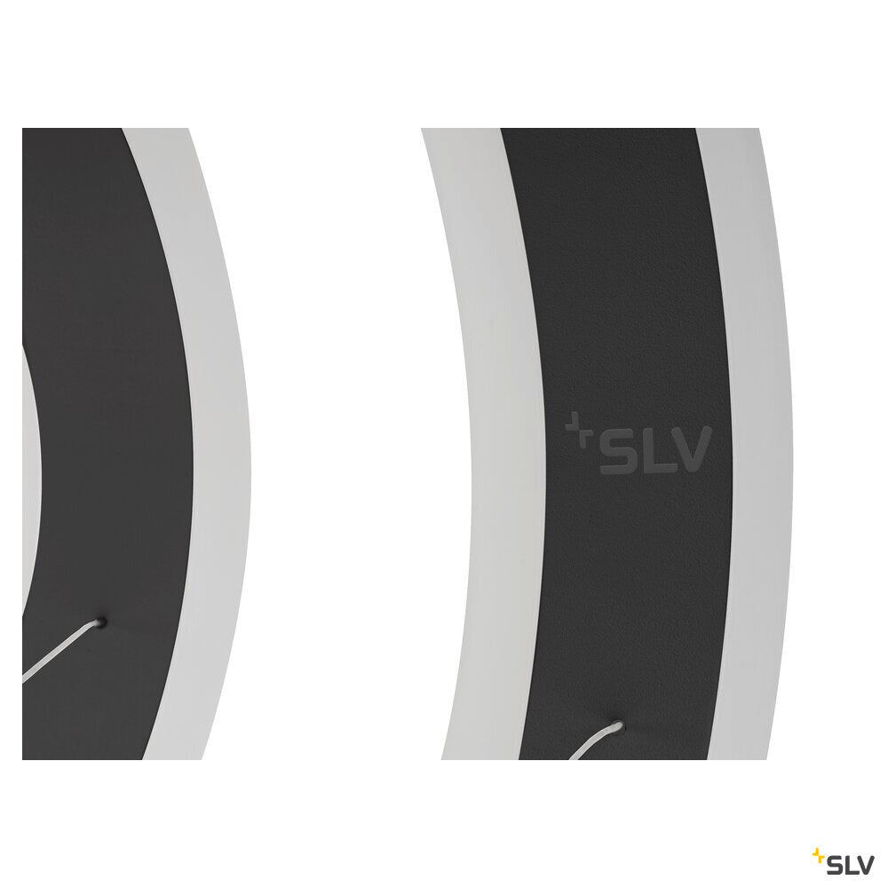 SLV ONE FLAT, pendant light, triple, 300cm, 2700/3000K, DALI 2, Touch, black 1007701