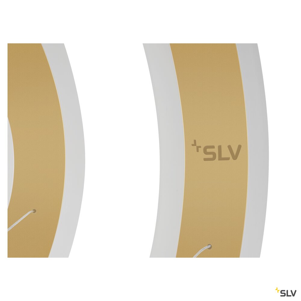 SLV ONE FLAT, pendant light, triple, 300cm, 2700/3000K, DALI 2, Touch, brass 1007703