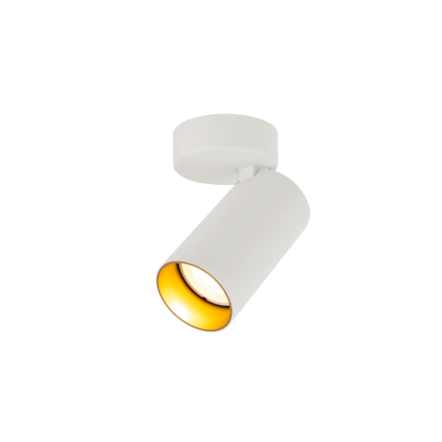 SLV KAMI, wall and ceiling-mounted light, 1x max. 10 W, GU10, white/gold 1007716