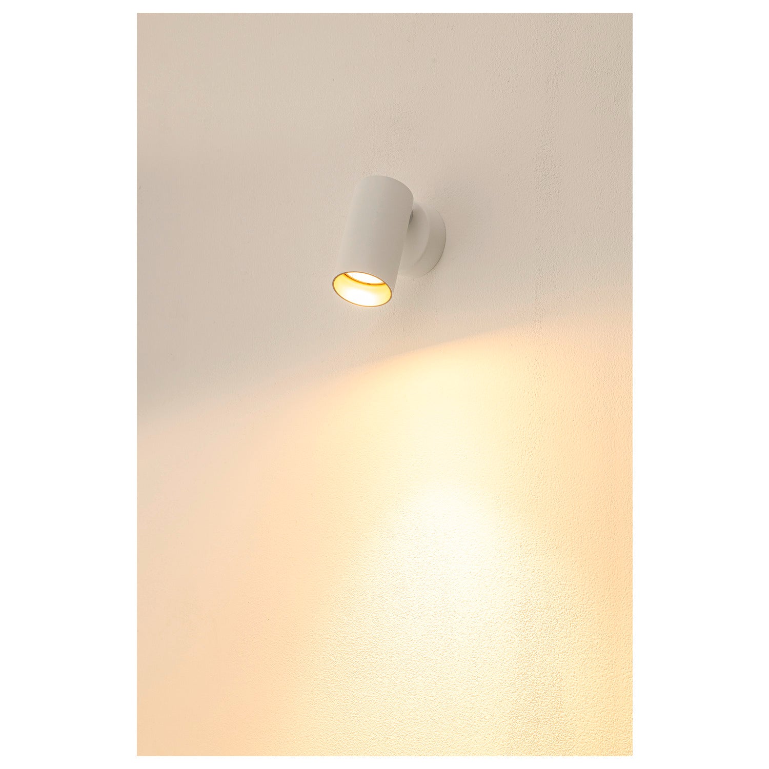 SLV KAMI, wall and ceiling-mounted light, 1x max. 10 W, GU10, white/gold 1007716