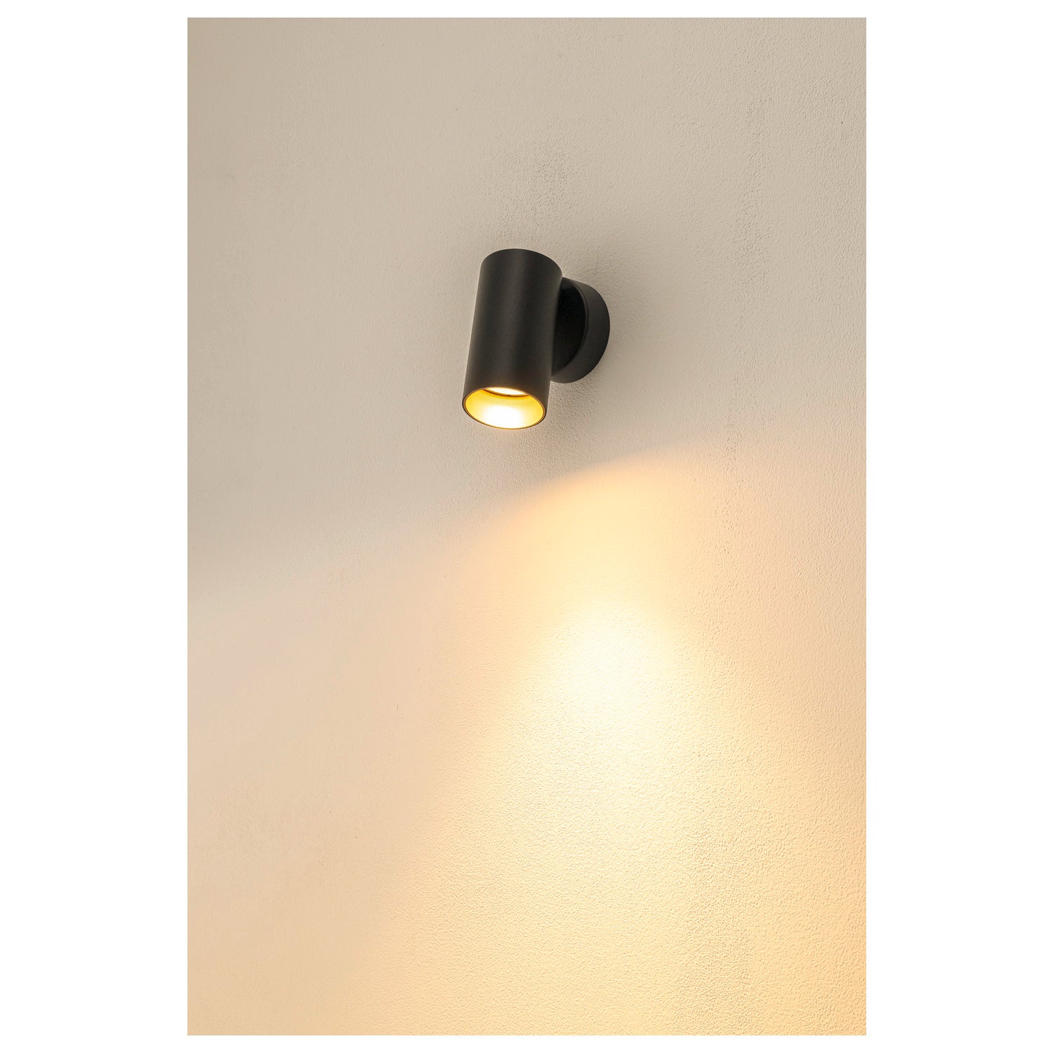 SLV KAMI, wall and ceiling-mounted light, 1x max. 10 W, GU10, black/gold 1007717