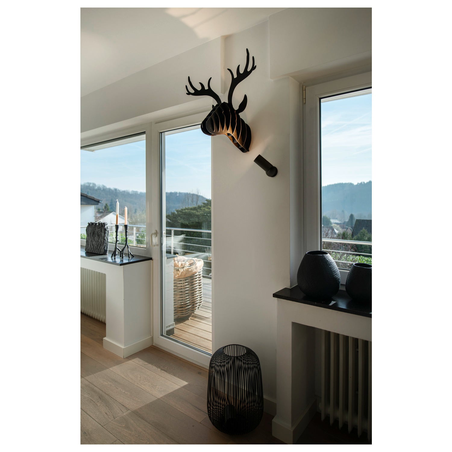 SLV KAMI, wall and ceiling-mounted light, 1x max. 10 W, GU10, white/black 1007718