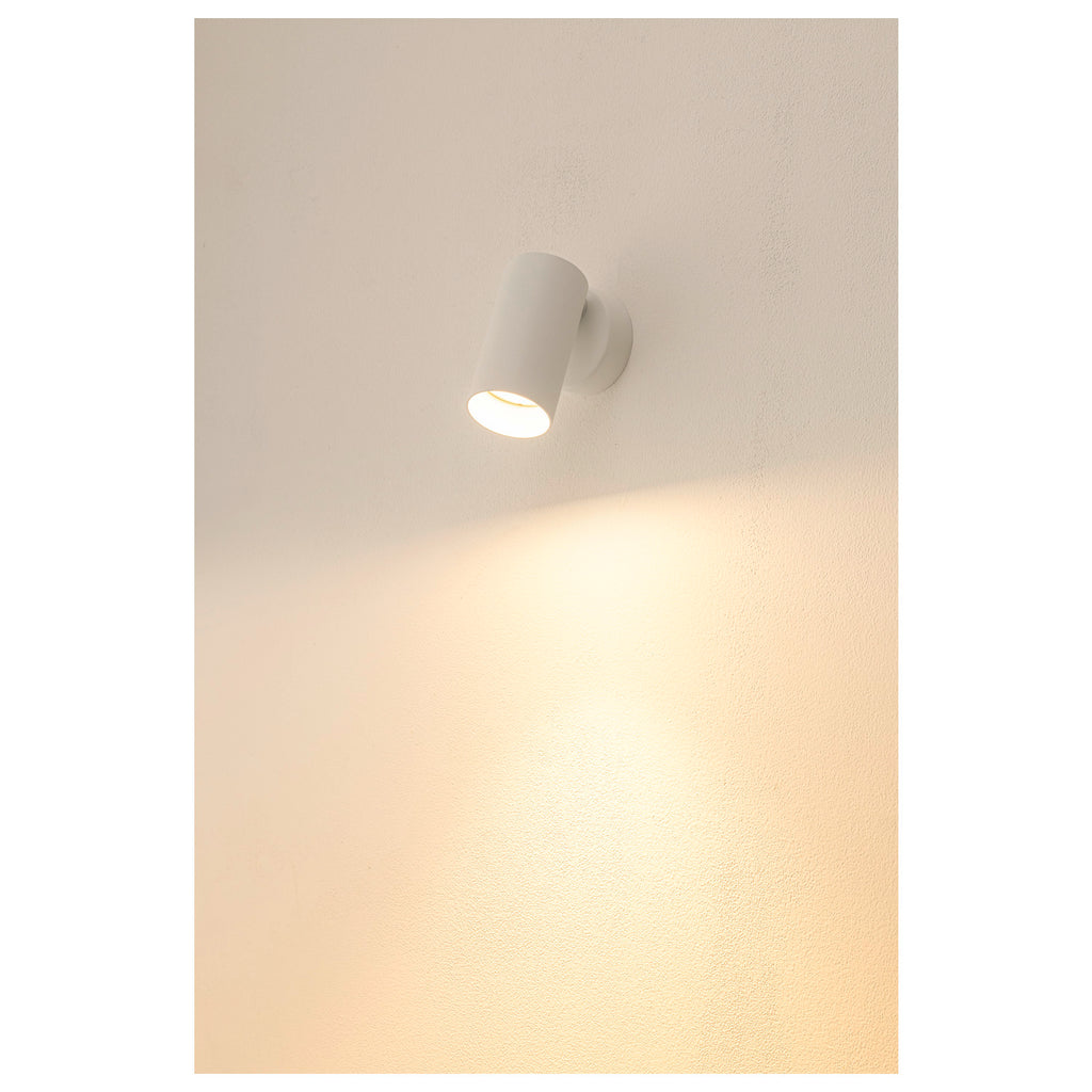 SLV KAMI, wall and ceiling-mounted light, 1x max. 10 W, GU10, white 1007720
