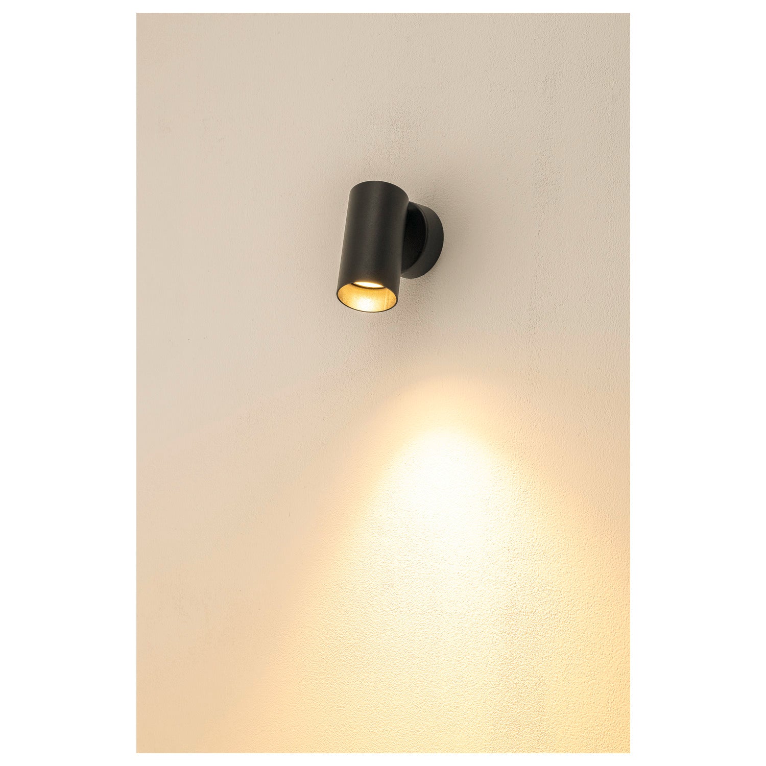 SLV KAMI, wall and ceiling-mounted light, 1x max. 10 W, GU10, black 1007721
