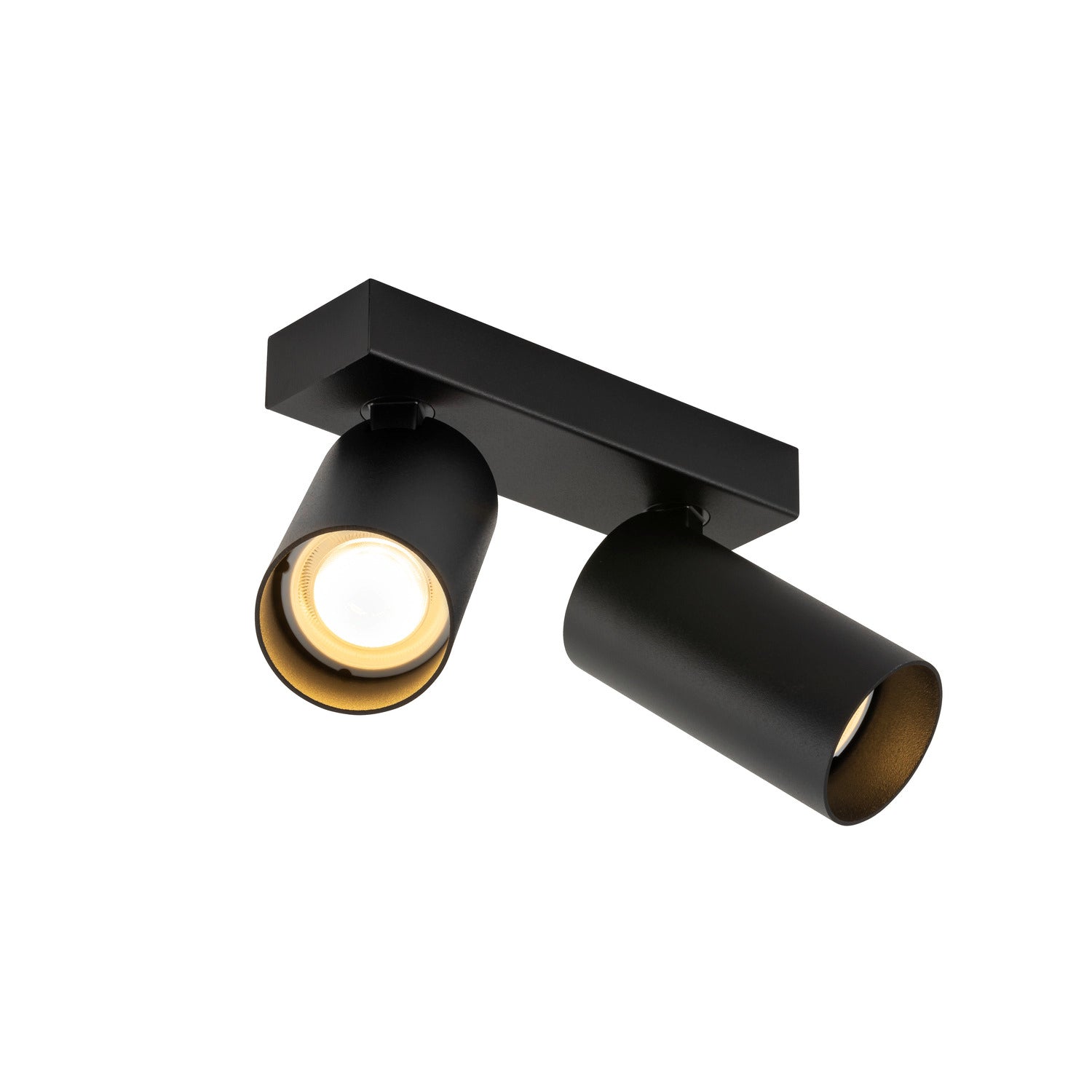 SLV KAMI, ceiling-mounted light, double, 2x max. 10 W, GU10, black 1007727