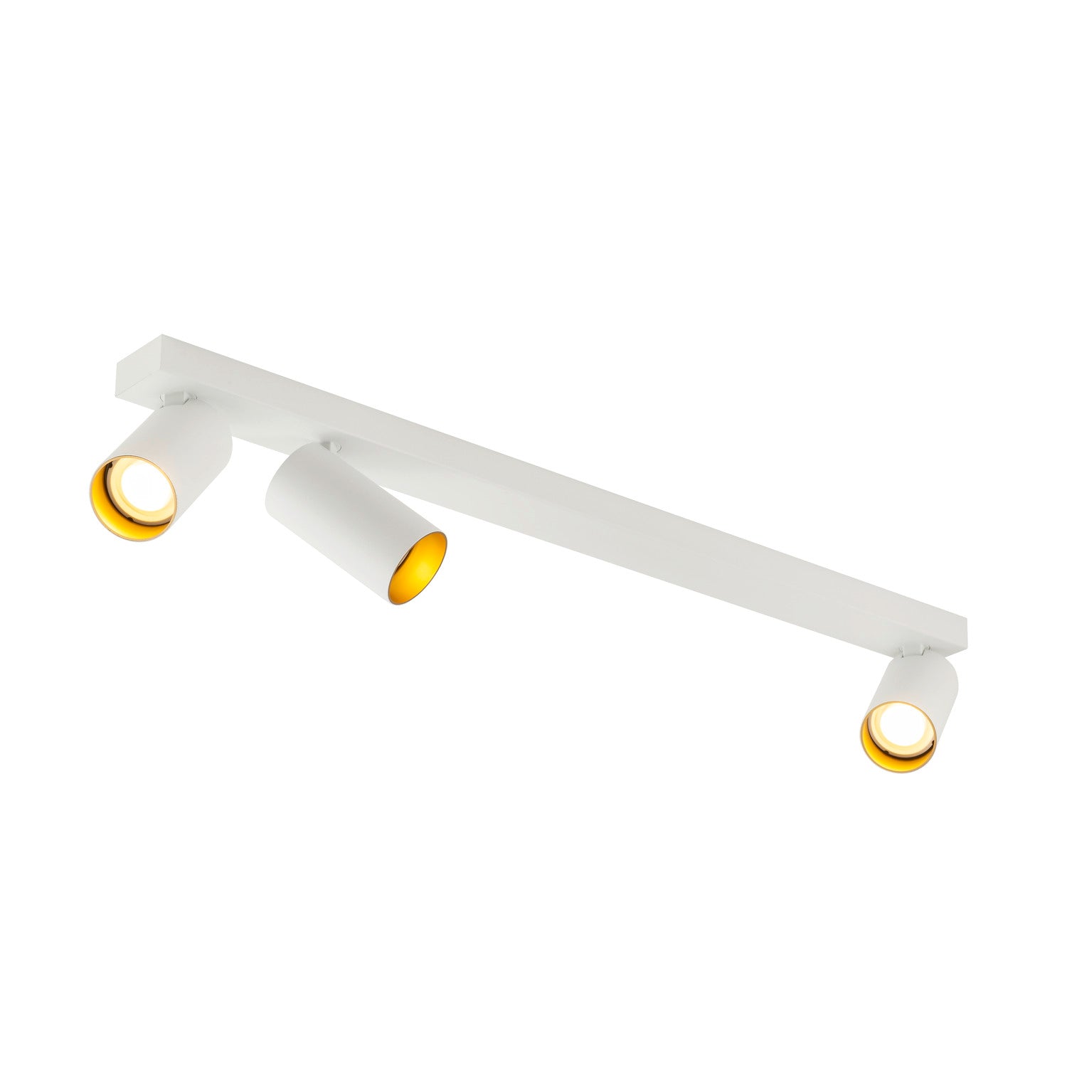 SLV KAMI, ceiling-mounted light, 3x max. 10 W, GU10, white/gold 1007734
