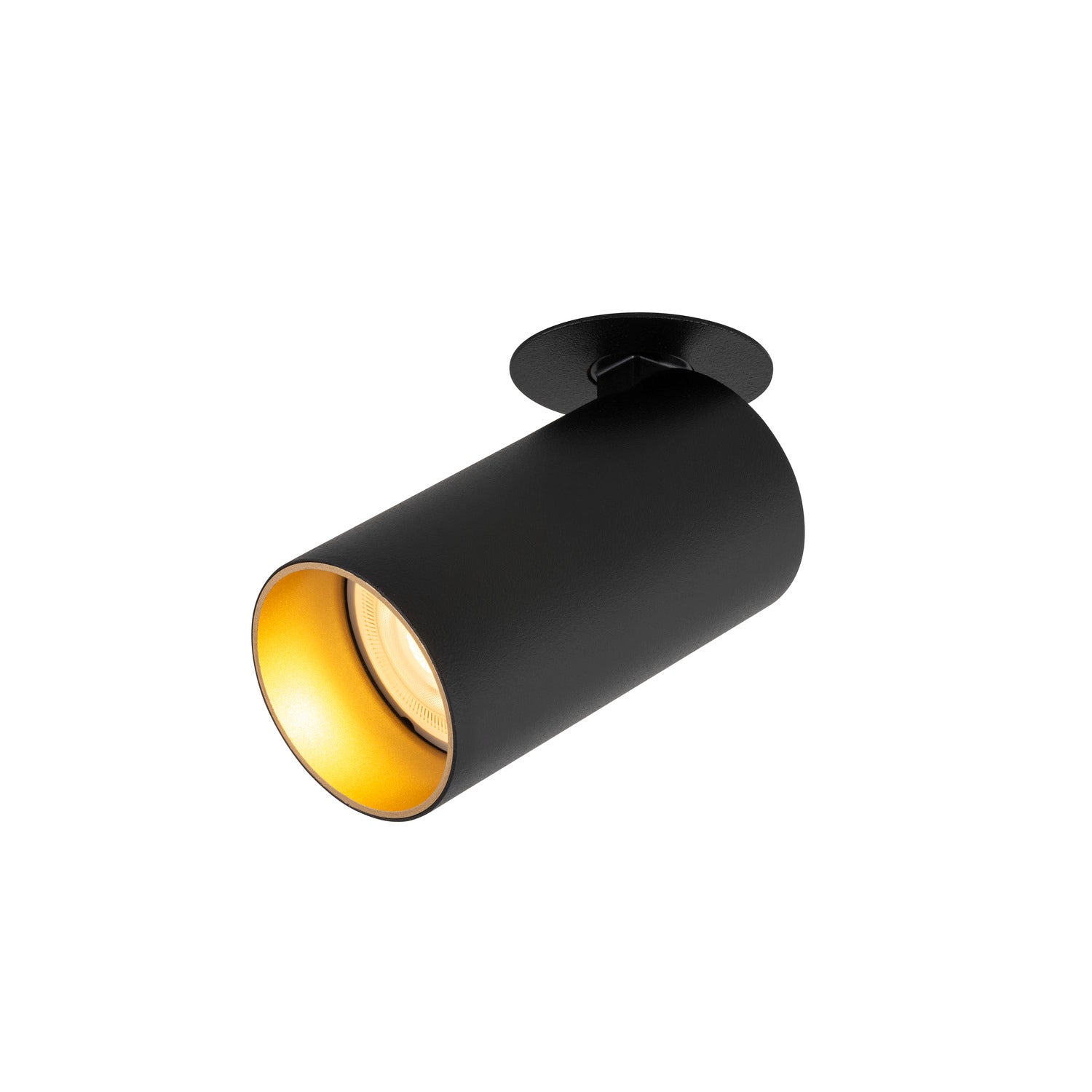 SLV KAMI, recessed ceiling light, 1x max. 10 W, GU10, black/gold 1007741