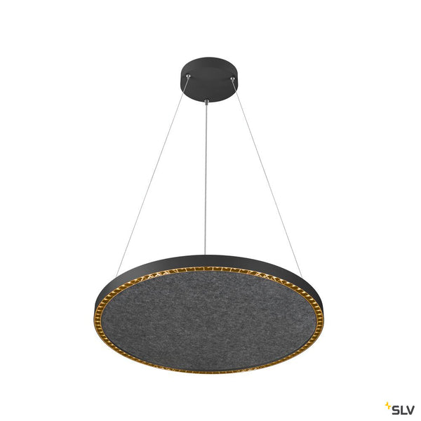 SLV ONE CUBE, pendant light, 300cm, 3000K, DALI 2, Touch, black 1007661