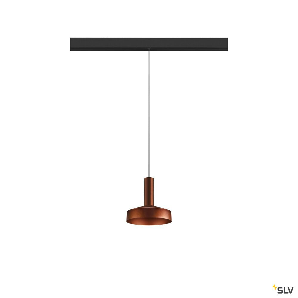 SLV LALU®, pendant light, 48V, Led Base, Mix&Match, 150cm, 8W, 3000K, DALI, bronze 1007747