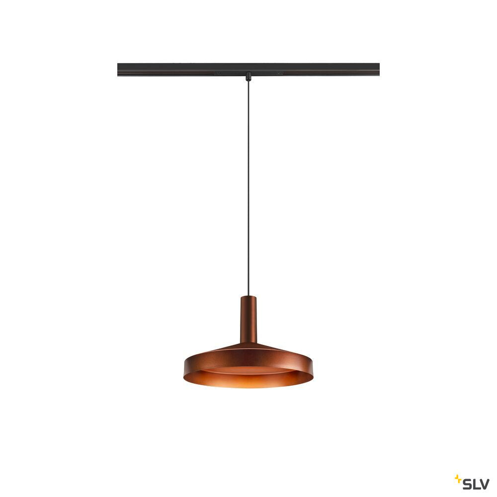 SLV LALU®, pendant light, 48V, Led Base, Mix&Match, 150cm, 8W, 3000K, DALI, bronze 1007747