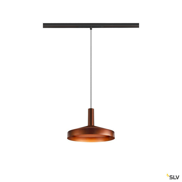 SLV LALU®, pendant light, 48V, Led Base, Mix&Match, 150cm, 8W, 3000K, DALI, bronze 1007747