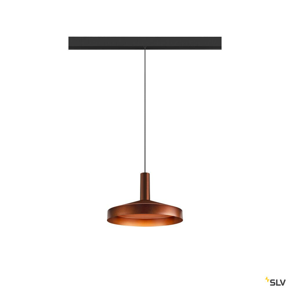 SLV LALU®, pendant light, 48V, Led Base, Mix&Match, 150cm, 8W, 3000K, DALI, bronze 1007747