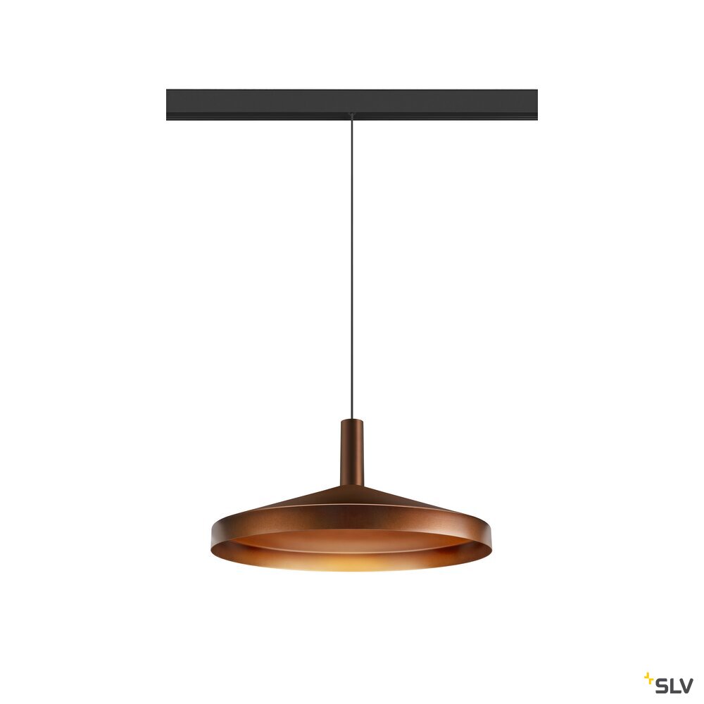 SLV LALU®, pendant light, 48V, Led Base, Mix&Match, 150cm, 8W, 3000K, DALI, bronze 1007747