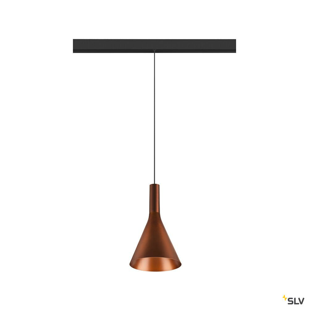 SLV LALU®, pendant light, 48V, Led Base, Mix&Match, 150cm, 8W, 3000K, DALI, bronze 1007747