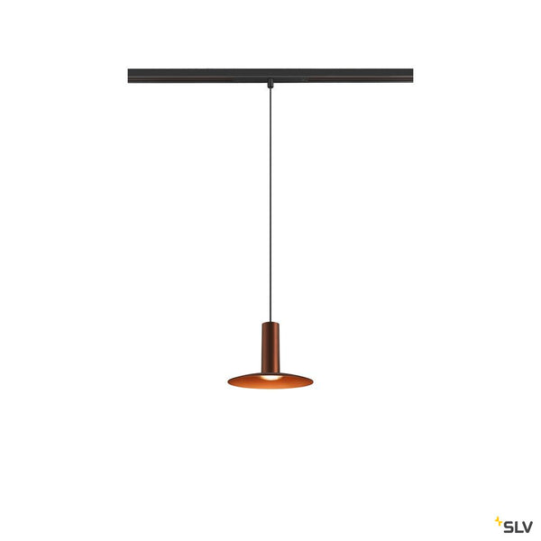 SLV LALU®, pendant light, 48V, Led Base, Mix&Match, 150cm, 8W, 3000K, DALI, bronze 1007747