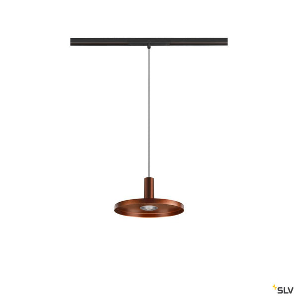 SLV LALU®, pendant light, 48V, Led Base, Mix&Match, 150cm, 8W, 3000K, DALI, bronze 1007747