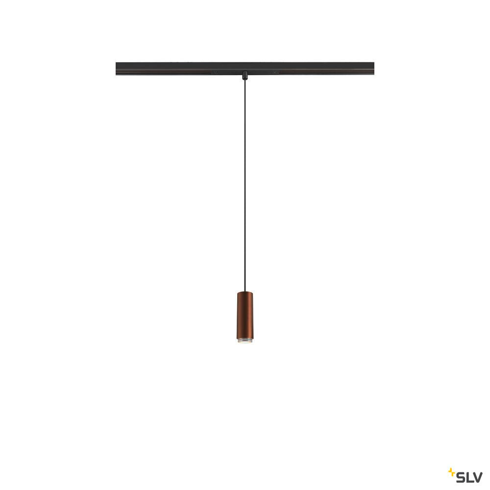 SLV LALU®, pendant light, 48V, Led Base, Mix&Match, 150cm, 8W, 3000K, DALI, bronze 1007747