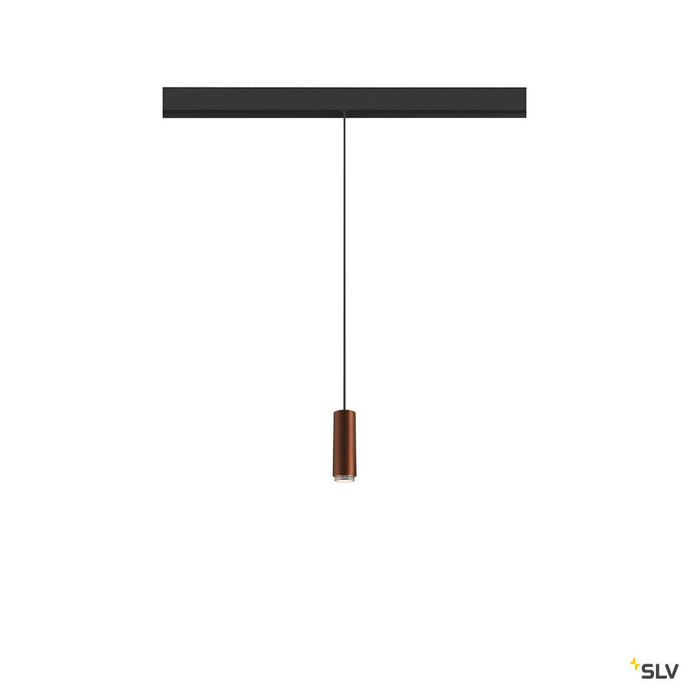 SLV LALU®, pendant light, 48V, Led Base, Mix&Match, 150cm, 8W, 3000K, DALI, bronze 1007747