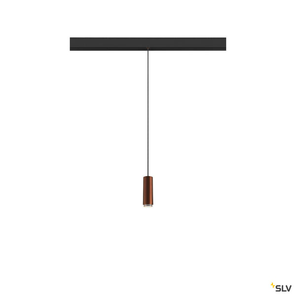 SLV LALU®, pendant light, 48V, Led Base, Mix&Match, 150cm, 8W, 3000K, DALI, bronze 1007747