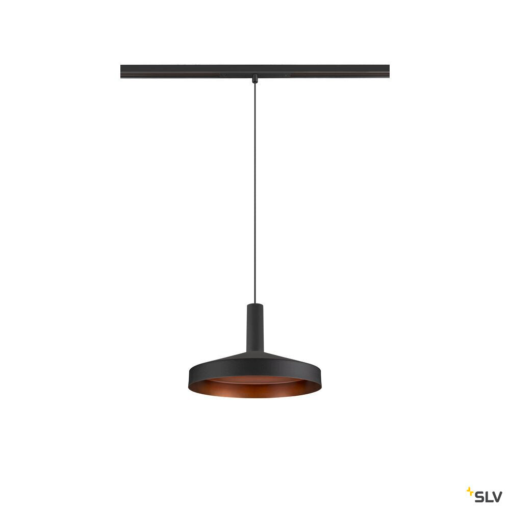 SLV LALU®, pendant light, 48V, Led Base, Mix&Match, 150cm, 8W, 3000K, DALI, black 1007749