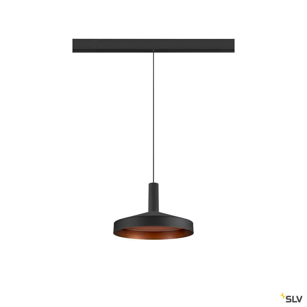 SLV LALU®, pendant light, 48V, Led Base, Mix&Match, 150cm, 8W, 3000K, DALI, black 1007749