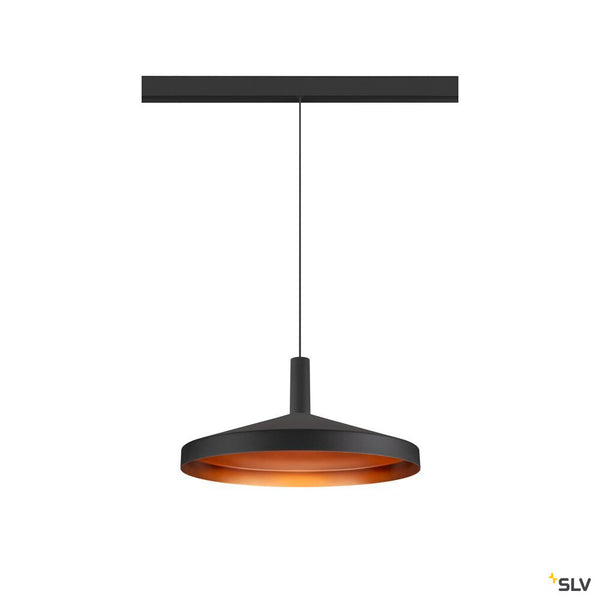 SLV LALU®, pendant light, 48V, Led Base, Mix&Match, 150cm, 8W, 3000K, DALI, black 1007749