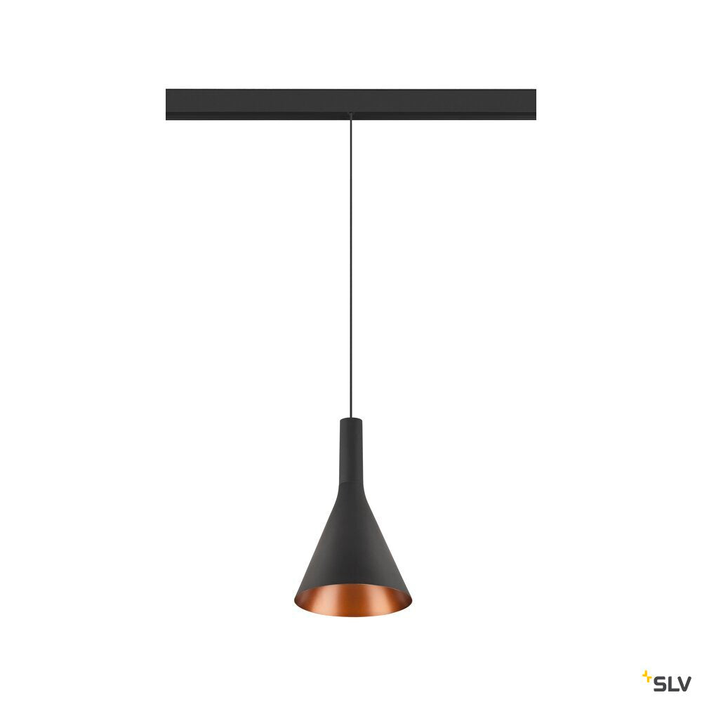 SLV LALU®, pendant light, 48V, Led Base, Mix&Match, 150cm, 8W, 3000K, DALI, black 1007749
