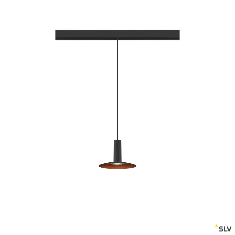SLV LALU®, pendant light, 48V, Led Base, Mix&Match, 150cm, 8W, 3000K, DALI, black 1007749