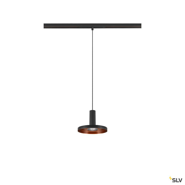 SLV LALU®, pendant light, 48V, Led Base, Mix&Match, 150cm, 8W, 3000K, DALI, black 1007749