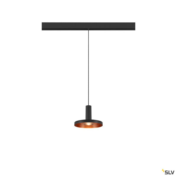 SLV LALU®, pendant light, 48V, Led Base, Mix&Match, 150cm, 8W, 3000K, DALI, black 1007749