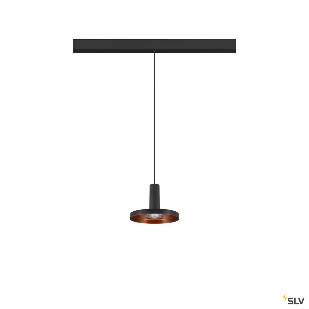 SLV LALU®, pendant light, 48V, Led Base, Mix&Match, 150cm, 8W, 3000K, DALI, black 1007749