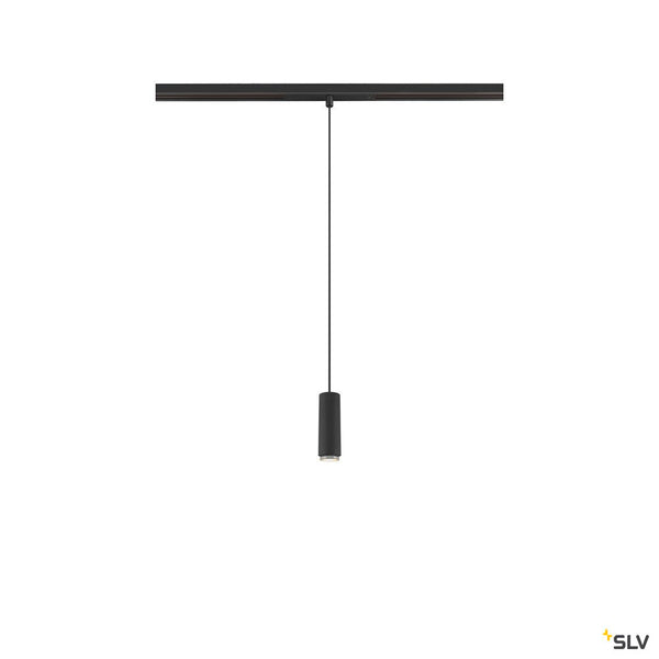 SLV LALU®, pendant light, 48V, Led Base, Mix&Match, 150cm, 8W, 3000K, DALI, black 1007749