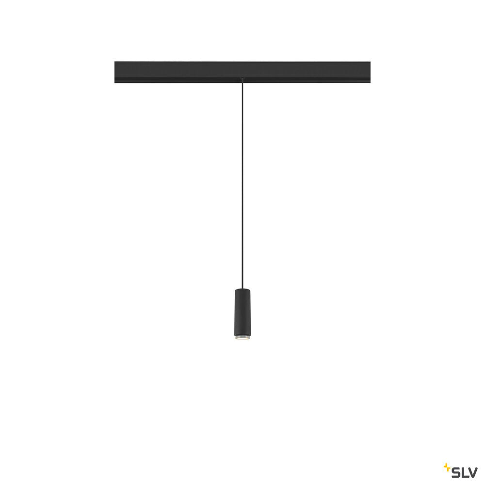 SLV LALU®, pendant light, 48V, Led Base, Mix&Match, 150cm, 8W, 3000K, DALI, black 1007749