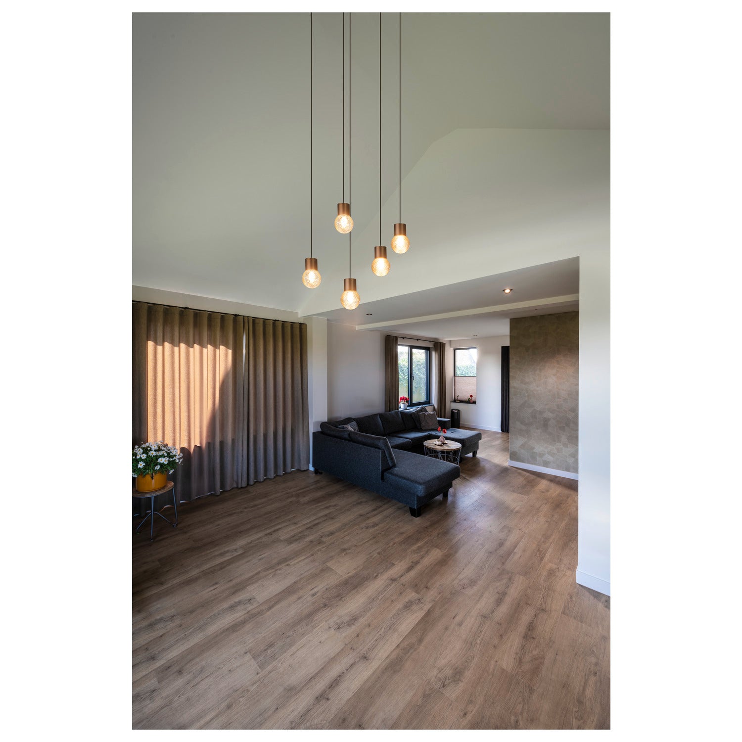 SLV VARYT glass shade, Diamant amber 1008023